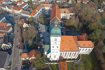 Luftaufnahme von Sankt Sebastian in Ebersberg