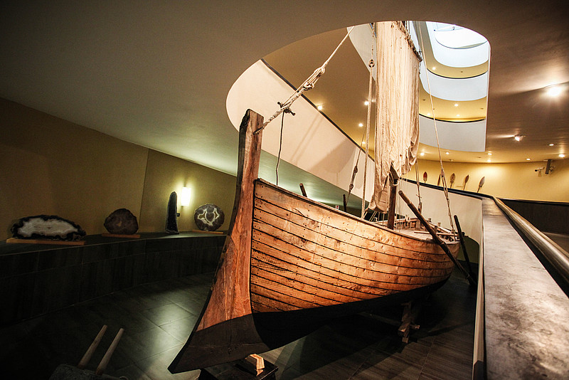 Hier sieht man das "Jesus-Boot", ausgestellt in den Vatikanischen Museen.