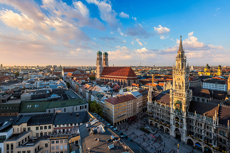 Blick über die Münchner Innenstadt