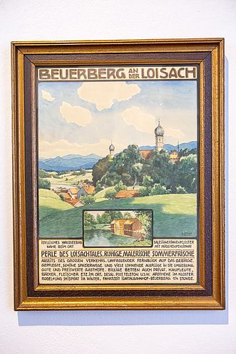 Mit diesem Plakat warb Beuerberg um die Jahrhundertwende um die Gunst der Sommerfrischler.