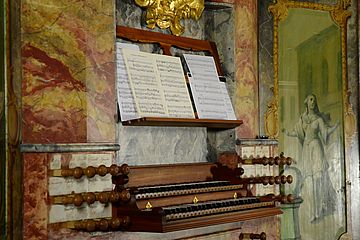 Barocke Freywis-Orgel in der Rottenbucher Pfarrkirche Mariae Geburt 