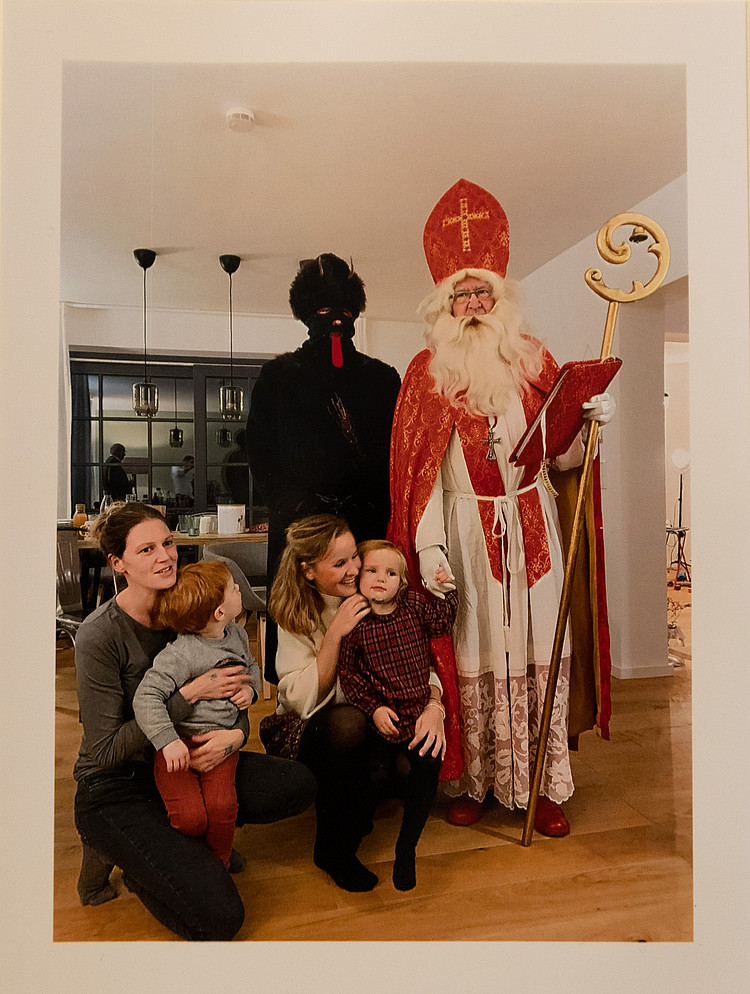 Nikolausbesuch bei einer Familie