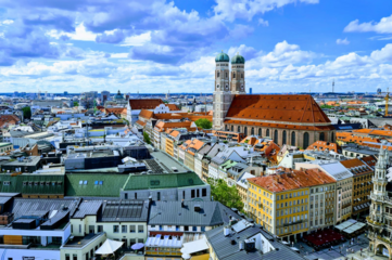 Blick über Münchner Innenstadt