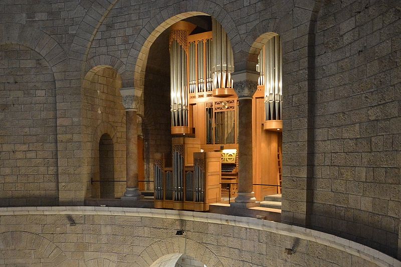 Hauptorgel der Dormitio-Abtei in Jerusalem