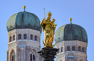 Blick auf den Liebfrauendom in München