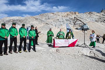 Frühere Gatterlmesse auf der Zugspitze mit Kardinal Reinhard Marx