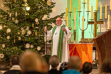 Kardinal Marx predigt in der evangelischen Kirche Sankt Matthäus in München.