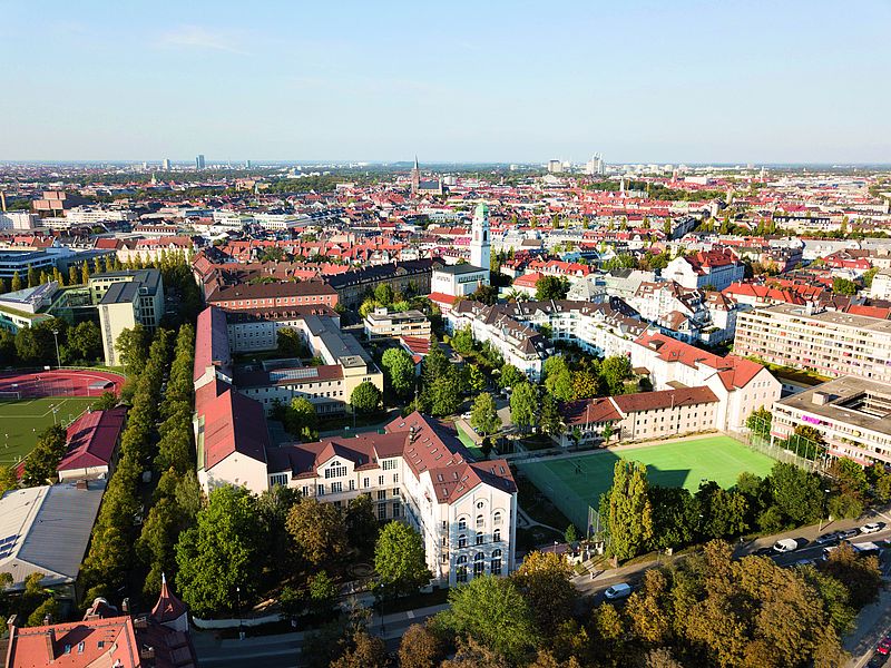 Der Campus Don Bosco mit dem Jugendwohnheim Salesianum in München-Haidhausen