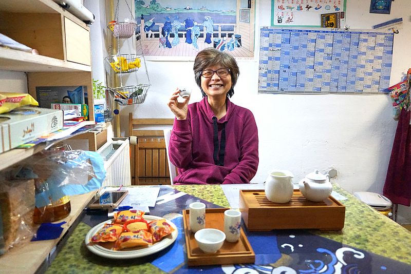 Uie-Liang Liou in ihrer Küche