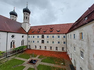 Kloster Benediktbeuern nach dem Unwetter