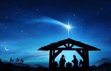 Ein Stern soll die Weisen aus dem Morgenland nach Bethlehem geführt haben.