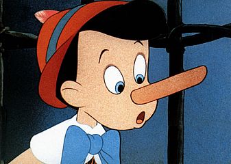 Bei Pinocchio ist zumindest die Nase ehrlich.
