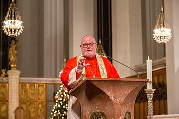Kardinal Marx während seiner Silvesterpredigt 2016.