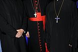 Abt Odilo Lechner, Kardinal Friedrich Wetter und Erzpriester Apostolos Malamoussis während der Feier zum 850. Geburtstag von München im Jahr 2008.