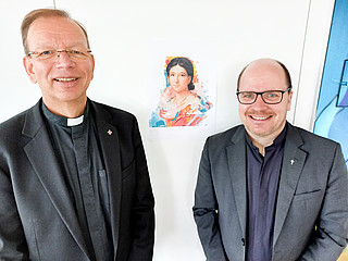 missio-Präsidenten Wolfgang Huber und Dirk Bingener