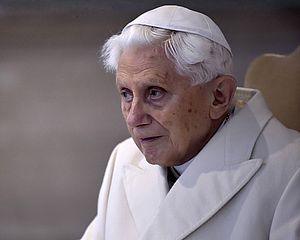 Papst em. Benedikt XVI. im Jahr 2015