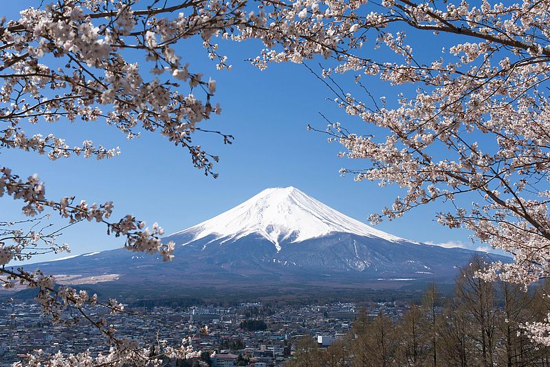Der Vulkan Fuji gilt im japanischen Shintoismus seit Jahrhunderten als heilig.