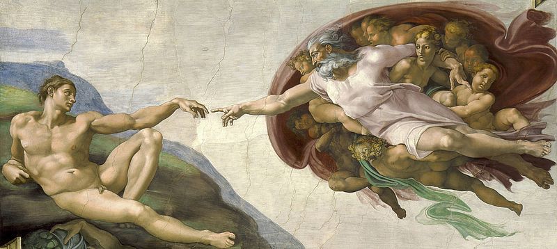 Michelangelos "Die Erschaffung des Adam" zeigt, wie sich der Künstler im 16. Jahrhundert Gott vorstellte.