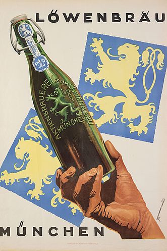 Plakat Löwenbräu München, um 1930.