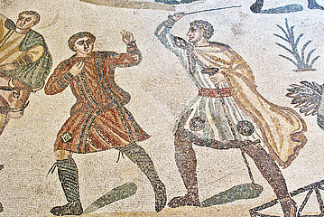 Mosaik von zwei Männern