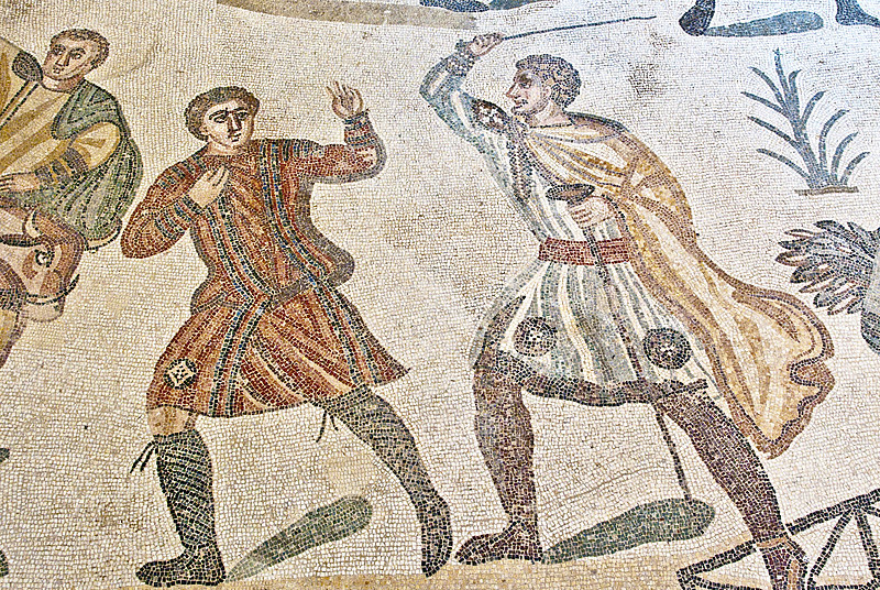 Mosaik von zwei Männern