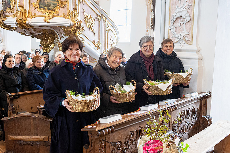 Schwester Cäcilia Schwaiger, Schwester Agnes König, Schwester Margret Obereder und Schwester Hildegard Dankl (von links) wirken nun in Birkenstein.