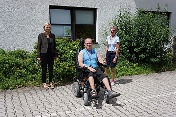 Gerdrud Hanslmeier-Prockl, Karin Rink und David Grozelka