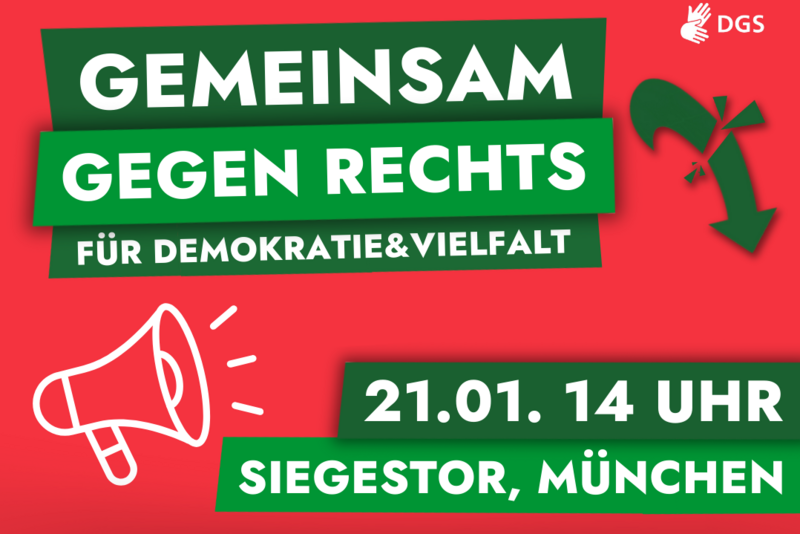 Plakat zur Demonstration in München