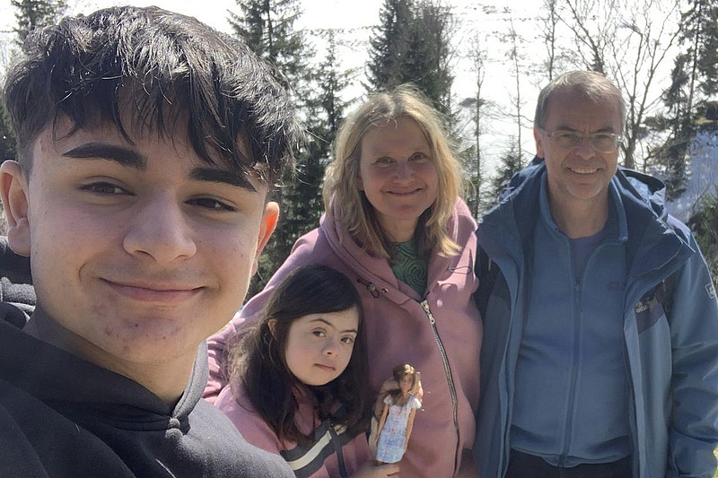 Ein Selfie der Familie Gentzsch